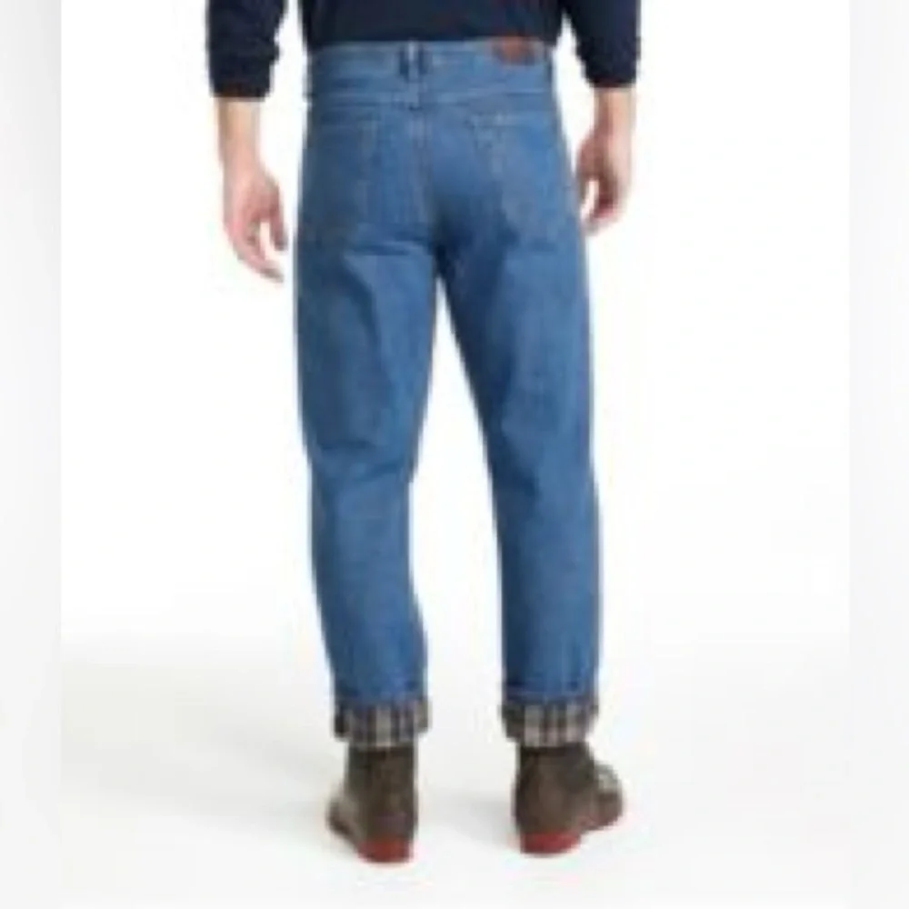 LL Bean Men's Double L Jeans Classic  Fit Flannel-Lined 32x30 workwear cabincore